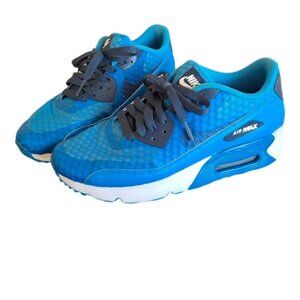 Nike Air Max 90 Ultra 2.0 Kids' Shoes Blue White Casual Comfy Sneakers Size 6.5